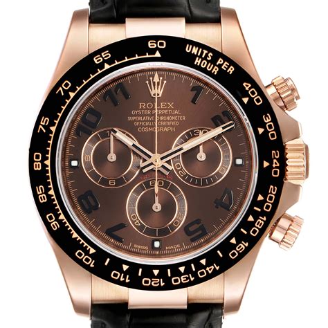 rolex daytona rose gold strap